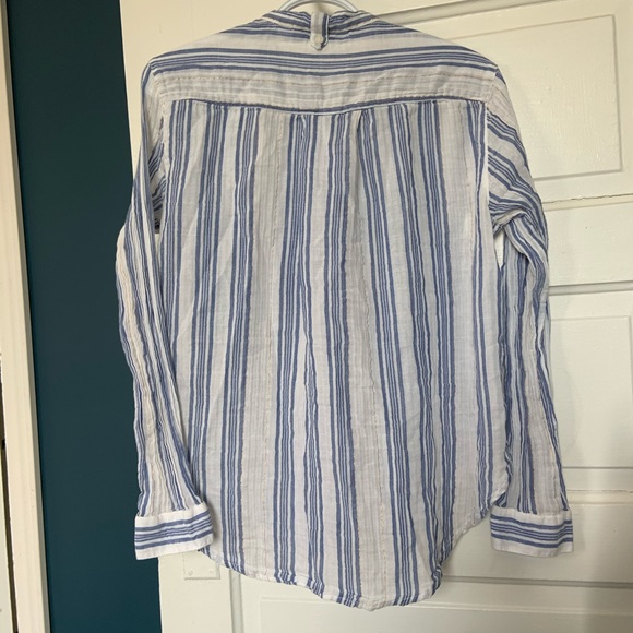 H&M L.O.G.G. Blue white gold striped long sleeve - Picture 2 of 6